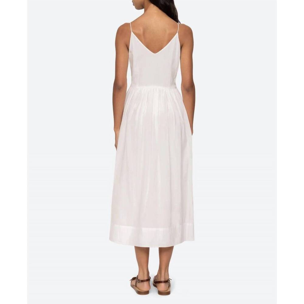 NEW SEA zora midi dress in pearl - Picture 4 of 5